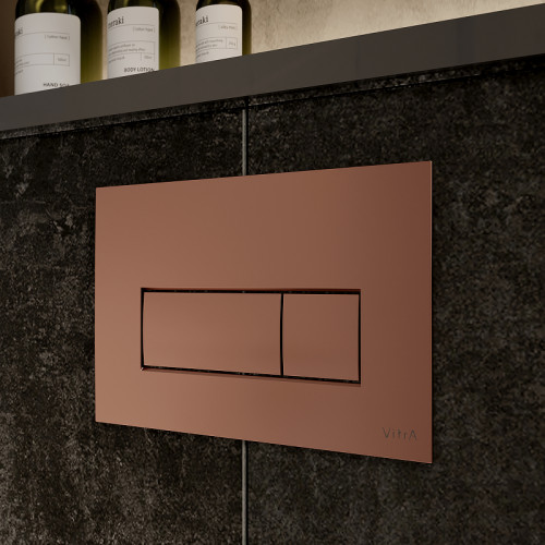 Кнопка смыва для инсталляции Vitra Root Square 740-2340 Медь