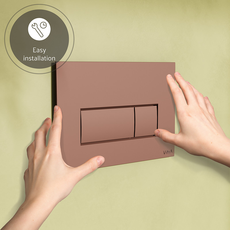 Кнопка смыва для инсталляции Vitra Root Square 740-2340 Медь