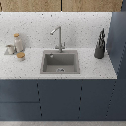 Смеситель для кухни GranFest Z-5421 цвет Серый