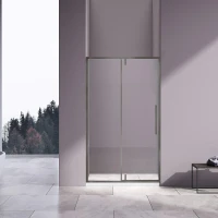 Душевая дверь Vincea Слим-Н (Slim-N) 110 VDP-4SN110CLGM профиль Вороненая сталь стекло прозрачное
