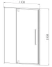 Душевая дверь Vincea Слим-Н (Slim-N) 110 VDP-4SN110CLGM профиль Вороненая сталь стекло прозрачное
