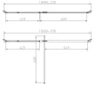 Душевая дверь Vincea Слим-Н (Slim-N) 110 VDP-4SN110CLGM профиль Вороненая сталь стекло прозрачное
