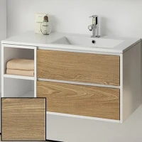 Тумба с раковиной SanVit Мэри-4 90 R kmery904 с фактурой под дерево подвесная Карпатская ель МДФ / ЛДСП