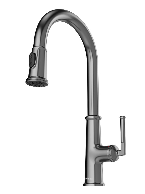Смеситель для кухни Domaci Римини D569182GB цвет Вороненая сталь