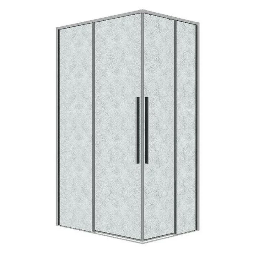 Душевой уголок Grossman Galaxy 110x70 L 300.K33.01.80R11L.10.02 профиль Хром стекло шиншилла