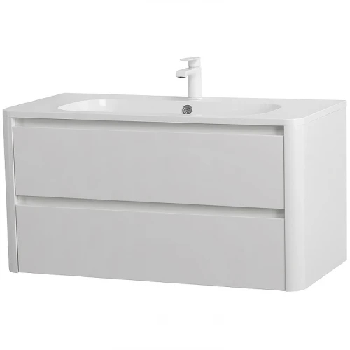 Тумба под раковину Cezares Relax 100 RELAX-1000-2C-SO-BL подвесная Bianco Lucido МДФ / ЛДСП