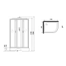 Душевая кабина Niagara Classic 130х90 L NG-33394-14LF с гидромассажем