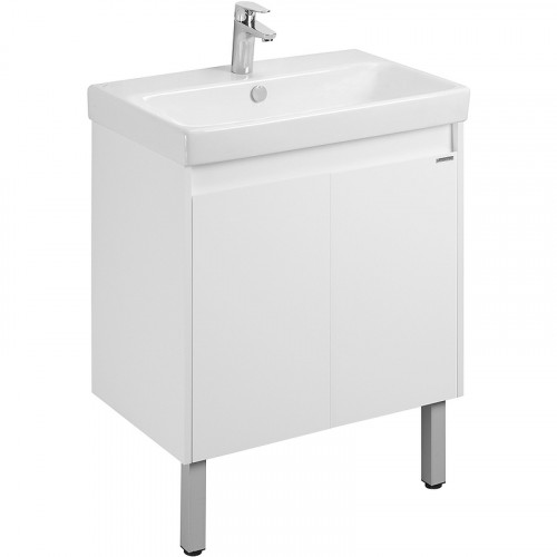 Тумба под раковину Aquaton Сканди Doors 70 1A278901SD010 Белая МДФ / ЛДСП