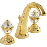 Смеситель для раковины Migliore Cristalia New 27184 Золото латунь