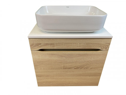 Тумба под раковину Sintesi 60 STL.W7018 подвесная цвет Белый