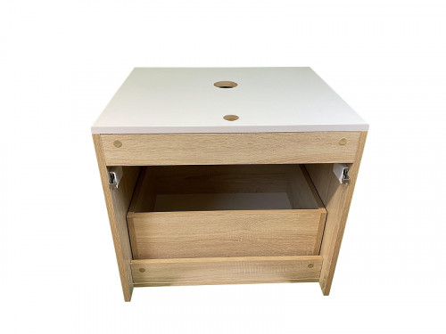 Тумба под раковину Sintesi 60 STL.W7018 подвесная цвет Белый