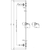 Душевая штанга Bossini Liberty D19000.030 Хром латунь на стену