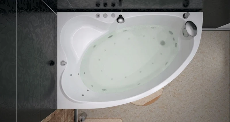 Акриловая ванна Aquanet Mayorca 150x100 L 204008 без гидромассажа