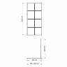 Душевая перегородка WasserKRAFT Glan 90 66W39 профиль Черный матовый стекло прозрачное