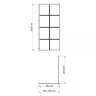 Душевая перегородка WasserKRAFT Glan 90 66W39 профиль Черный матовый стекло прозрачное
