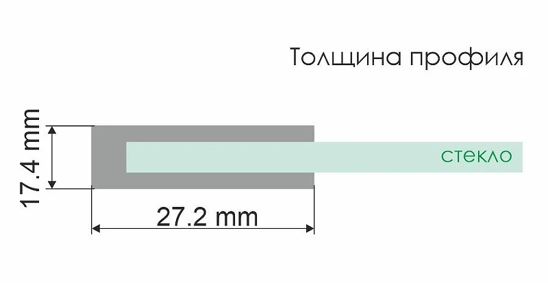 Душевая перегородка WasserKRAFT Glan 90 66W39 профиль Черный матовый стекло прозрачное