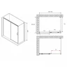 Душевой уголок Abber Komfort 140x90 AG93140-S92 профиль Хром стекло прозрачное