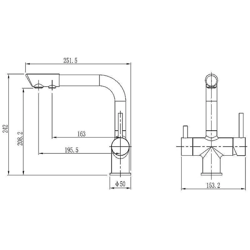 Смеситель для кухни Koller Pool Design Plus DS09000F Хром