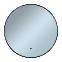 Зеркало 1MarKa Shape 60 Ц0000047082 с подсветкой цвет Черный с бесконтактным выключателем