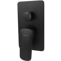 Душевая система Aquatek Вега AQ1074MB Черная матовая латунь встраиваемый