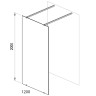 Душевая перегородка Ravak Walk-In Free 120 GW9FG0C00Z1 профиль Хром стекло Transparent