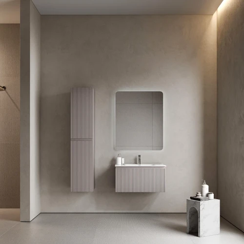Тумба под раковину Sancos Snob R 1.0 80 SNR1.080SM подвесная цвет Doha Soft