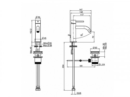 Смеситель для раковины Fima Carlo Frattini Spillo Up F3031XSCR Хром