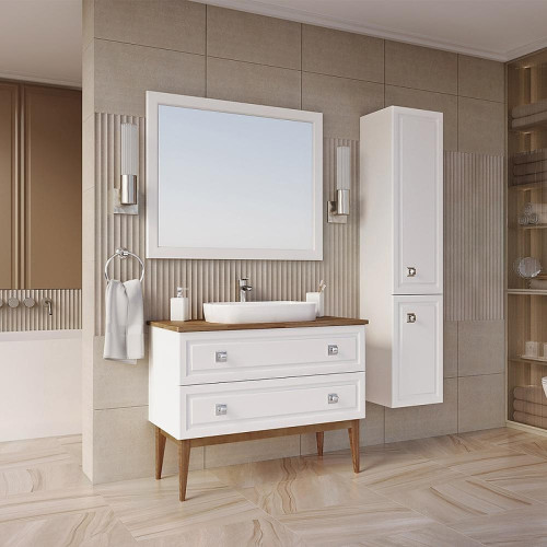 Зеркало ASB-Woodline Каталина 100 12083 цвет Слоновая кость