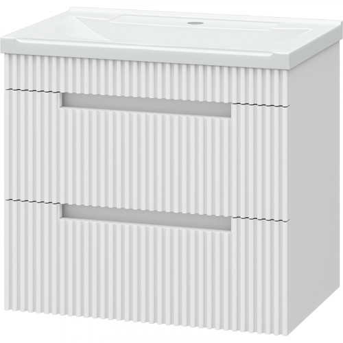 Тумба с раковиной Brevita Ariana 60 УТ000014131 подвесная Белая глянцевая МДФ / ЛДСП