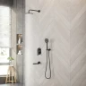 Душевая система Berges Nardis 3R 071014 Черная матовая латунь встраиваемый