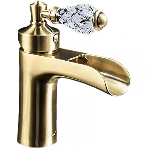 Смеситель для раковины Boheme Vogue Crystal 201-CRST Бронза латунь