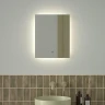 Зеркало Defesto Glow 40х50 DF 2501R с подсветкой 15W-4500К/с фацетом/ИК - выключатель/Нейтральный белый свет