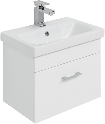 Тумба под раковину Aquanet Нота 50 246955 подвесная Белая МДФ / ЛДСП