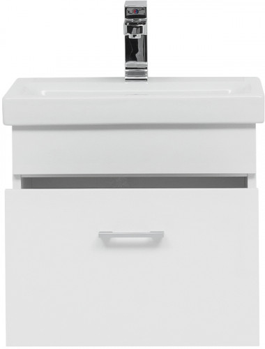 Тумба под раковину Aquanet Нота 50 246955 подвесная Белая МДФ / ЛДСП