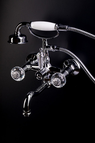 Смеситель для ванны Boheme Flora 273-FL Хром латунь на стену