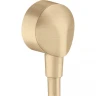 Шланговое подключение Hansgrohe Fixfit 27454140 Шлифованная бронза латунь на стену