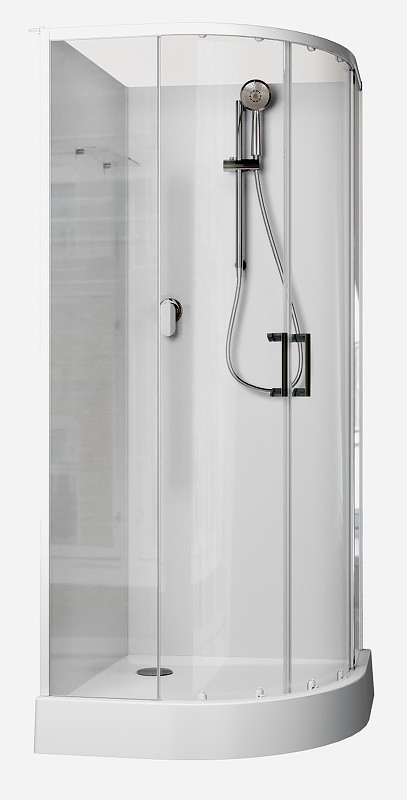 Душевая кабина Aquanet Passion EVO R White 100х100 281965 без гидромассажа