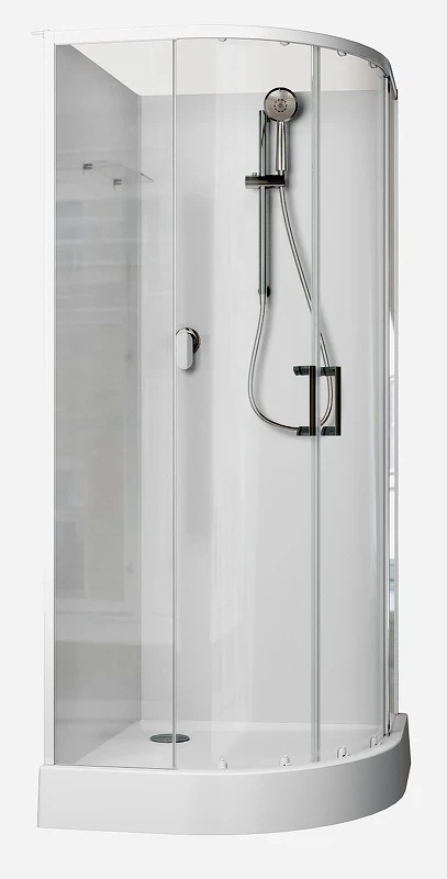 Душевая кабина Aquanet Passion EVO R White 100х100 281965 без гидромассажа