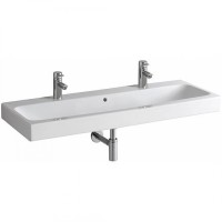 Раковина Geberit iCon 120 124020000 Белая фарфор подвесная, полувстраиваемая