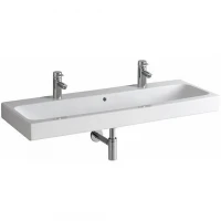 Раковина Geberit iCon 120 124020000 Белая фарфор подвесная, полувстраиваемая