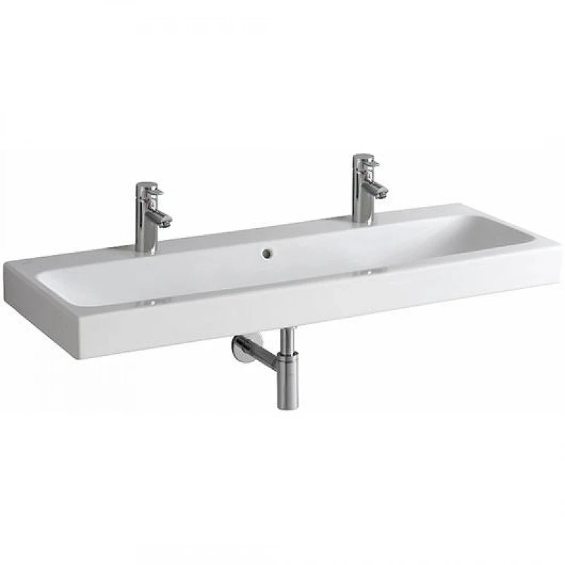 Раковина Geberit iCon 120 124020000 Белая фарфор подвесная, полувстраиваемая