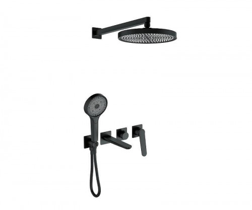 Душевая система Bronze de Luxe Icon 3009CB цвет Черный