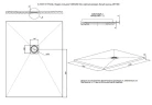 Душевой поддон из искусственного камня Allen Brau Priority 120x90 8.31007-BGM цвет Синий+Серый