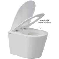 Унитаз Berges Vita Rimless 082255 подвесной с сиденьем Микролифт фарфор подвесной