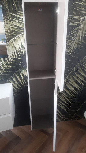 Шкаф пенал Jacob Delafon Nona 30 EB1892RRU-442 подвесной Серый антрацит МДФ / ЛДСП