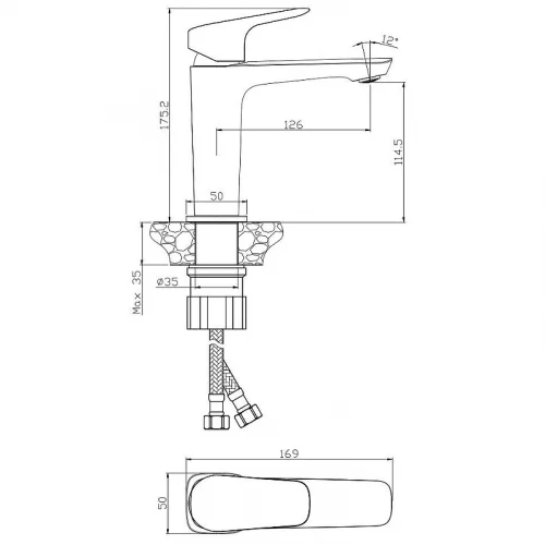 Смеситель для раковины WesnaArt Astra AST19-210 Хром