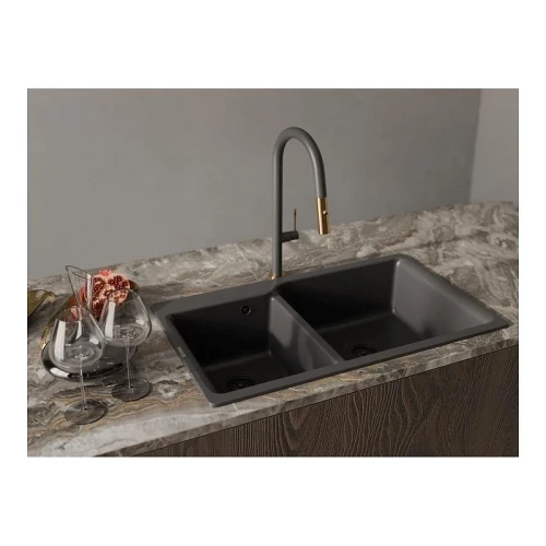 Смеситель для кухни Rivelato Asti 3972500 antracite oro цвет Антрацит Золото