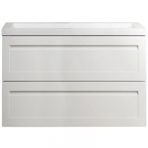 Тумба под раковину Art&amp;Max AM-Platino-900-2C-SO-BL подвесная Белый глянец МДФ / ЛДСП