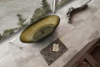 Ванна из полиэфирной смолы Abber Kristall 180х85 AT9702Vesuvian Оливковая без гидромассажа