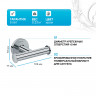 Двойной крючок для полотенец Hansgrohe Logis Universal 41725000 Хром
